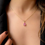 Ala Necklace - Pink spinel