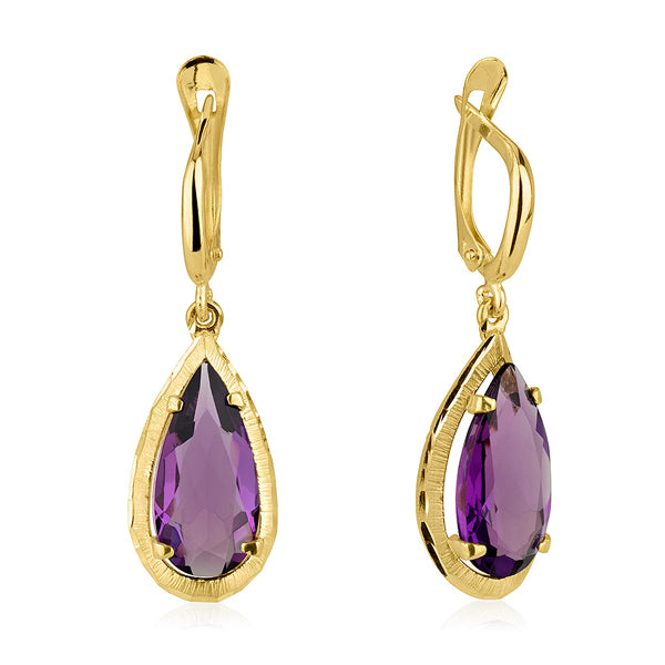 Mea Earrings - Amethyst