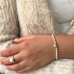 Pearl - Heart Bracelet