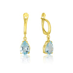 Ala Earrings - Blue Topaz