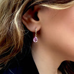 Ala Earrings - pink spinel