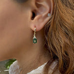 Patrizia Rectangle Earrings - Emerald Spinel