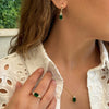 Patrizia Rectangle Necklace - Emerald Spinel