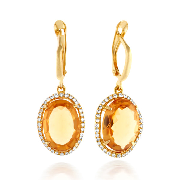  Raena Earrings - Citrine