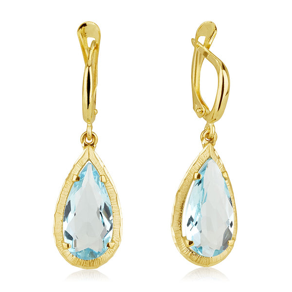 Mea Earrings - Blue Topaz