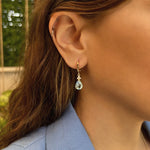 Patrizia Drop Earrings - Blue Topaz