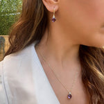 Patrizia Round Earrings - Amethyst