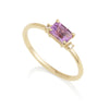 Diamond Octagon Ring - Amethyst