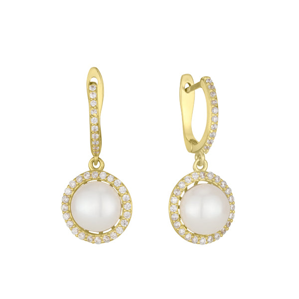 Vitalia Earrings - Pearl