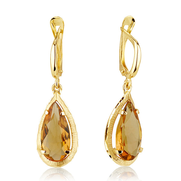 Mea Earrings - Citrine