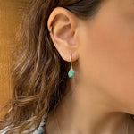 Patrizia Round Earrings - Natural Emerald