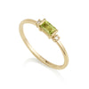 Diamond Octagon Ring - Peridot