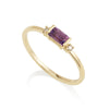 Diamond Octagon Ring - Amethyst