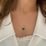 Patrizia Round Necklace - Emerald Spinel