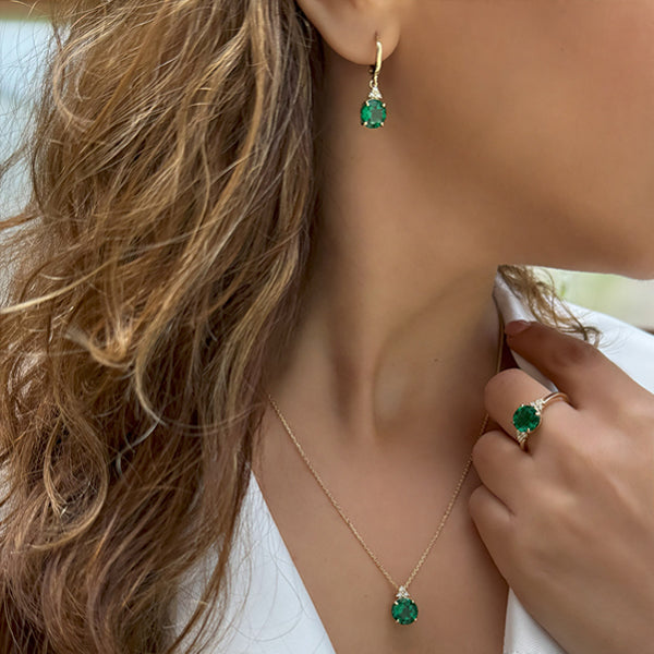 Patrizia Round Necklace - Emerald Spinel