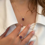 Patrizia Oval Necklace - Natural Ruby