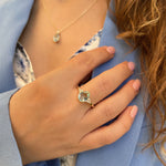 Patrizia Drop Ring - Blue Topaz