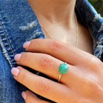 Santino Ring - Natural Emerald