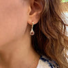 Patrizia Round Earrings - Morganite Spinel