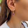 Patrizia Drop Earrings - Amethyst