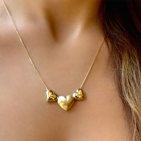 Necklace - Three Hearts