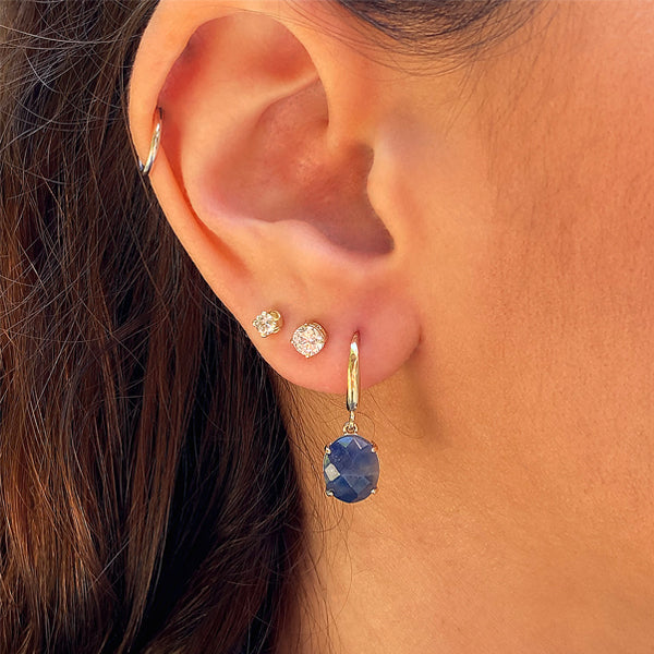 Santino Earrings - Natural Sapphire