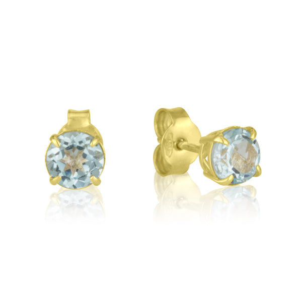 Amadora Tight Earrings - Blue Topaz