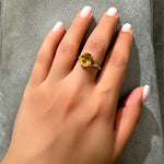 Amadora Oval Ring - Citrine