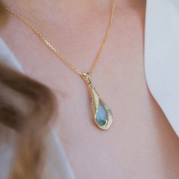 Jolanda Necklace - Blue topaz