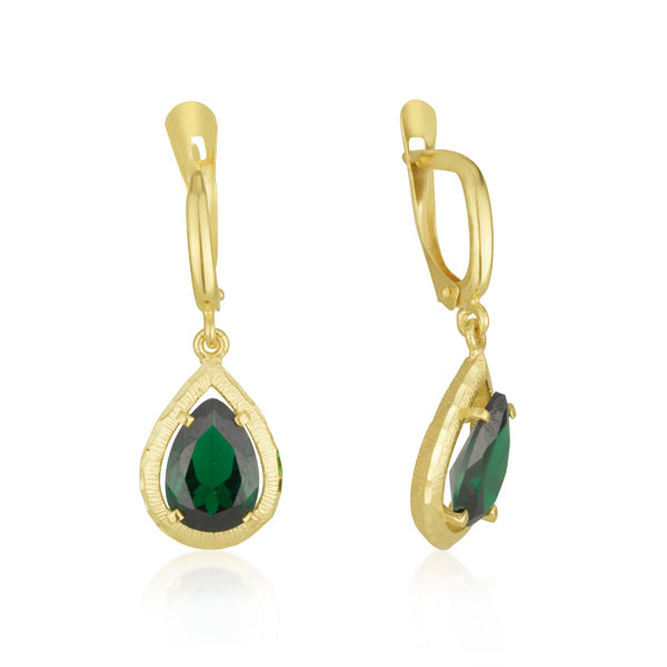 Paolina Earrings -  Emerald spinel