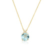 Patrizia Round Necklace - Blue Topaz