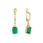 Patrizia Rectangle Earrings - Emerald Spinel