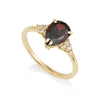 Patrizia Drop Ring - Garnet C.z.