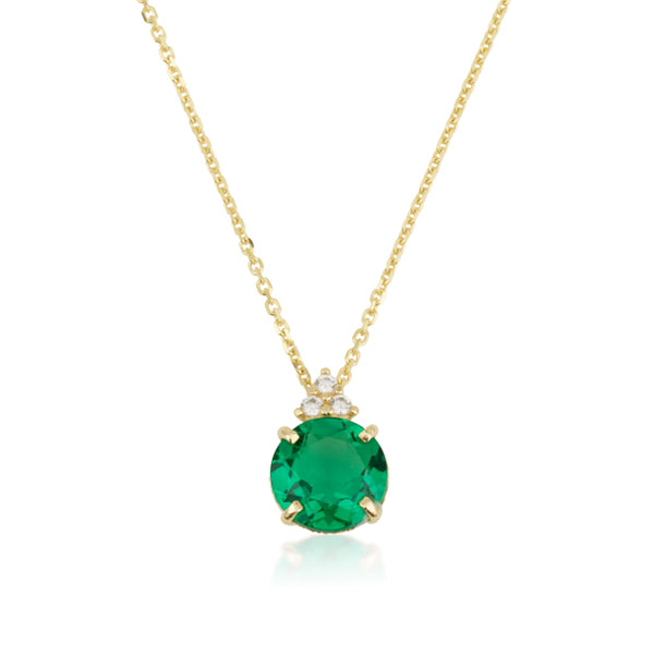 Patrizia Round Necklace - Emerald Spinel