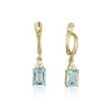 Patrizia Rectangle Earrings - Blue Topaz