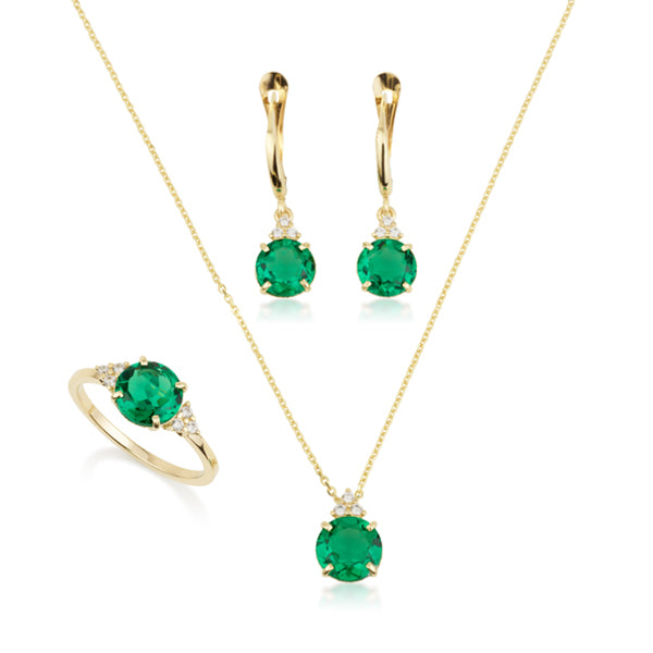 Patrizia Round Necklace - Emerald Spinel