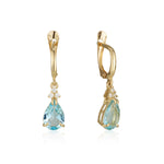 Patrizia Drop Earrings - Blue Topaz