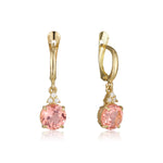 Patrizia Round Earrings - Morganite Spinel