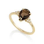 Patrizia Drop Ring - Smoky