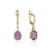 Patrizia Oval Earrings - Amethyst