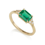 Patrizia Rectangle Ring - Emerald Spinel