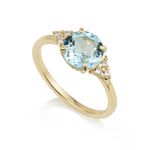 Patrizia Round Ring - Blue Topaz