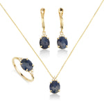 Patrizia Oval Necklace - Natural Sapphire