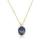 Patrizia Oval Necklace - Natural Sapphire