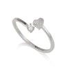 Ring - Heart with diamond