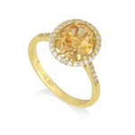 Vitalia - Oval Ring Citrine