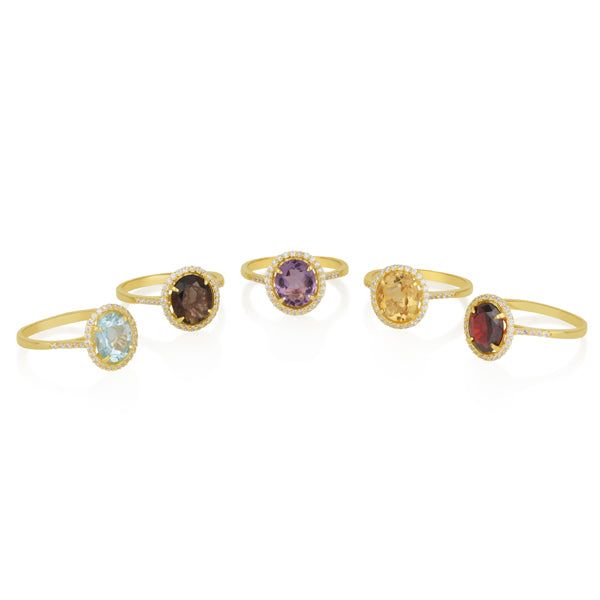 Vitalia - Oval Ring Citrine