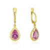 Paolina Earrings - pink spinel