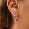 Paolina Earrings - pink spinel